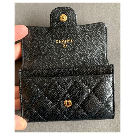 porte carte chanel timeless|genuine chanel wallet.